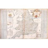 Herman Moll (1654-1732) British. “The South Part of Great Britain called England and Wales”, Map,