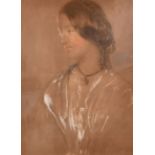 John Hayter (1800-c.1891) British. A Portrait of Lady Letitia Campbell, Pastel, Signed, Inscribed