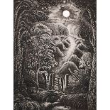Robin Tanner (1904-1988) British. “Full Moon”, Etching, Signed in Pencil, 9.5” x 7.25” (24 x 18.5cm)