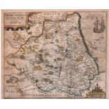 Christopher Saxton (act.c.1540-1610) British & William Kip (act.c.1598-1635) Dutch. “Dunelmensis” (