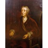 After Godfrey Kneller (1646-1723) British. Portrait of John Locke (Philosopher,1632-1704), Oil on