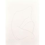 Alberto Viani (1906-1989) Italian. A Female Outline Sculpture, Limited Edition Print on Fedrigoni