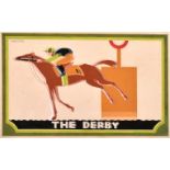 H. McSutton (Early 20th Century) British. “The Derby”, Watercolour and Pencil, Signed, 12.25” x 19.