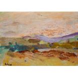 Circle of Letitia Marion Hamilton (1878-1964) Irish. A Landscape, Oil on Board, Signed with Initials