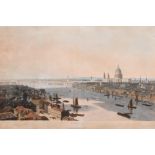 After William Daniell (1769-1837) British. “London”, Aquatint, 15.5” x 25.75” (39.4 x 66.5cm)