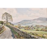 Walter Cecil Horsnell (1911-1997) British. “Early Spring at Burnsall, Wharfedale”, Watercolour,