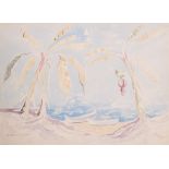 Norman Lloyd (1894-1983) Australian. ‘Beach on a South Sea Island’, Watercolour, Signed, 10” x