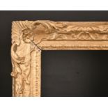 19th Century English School. A Painted Carved Wood Frame, with swept and pierced centres and