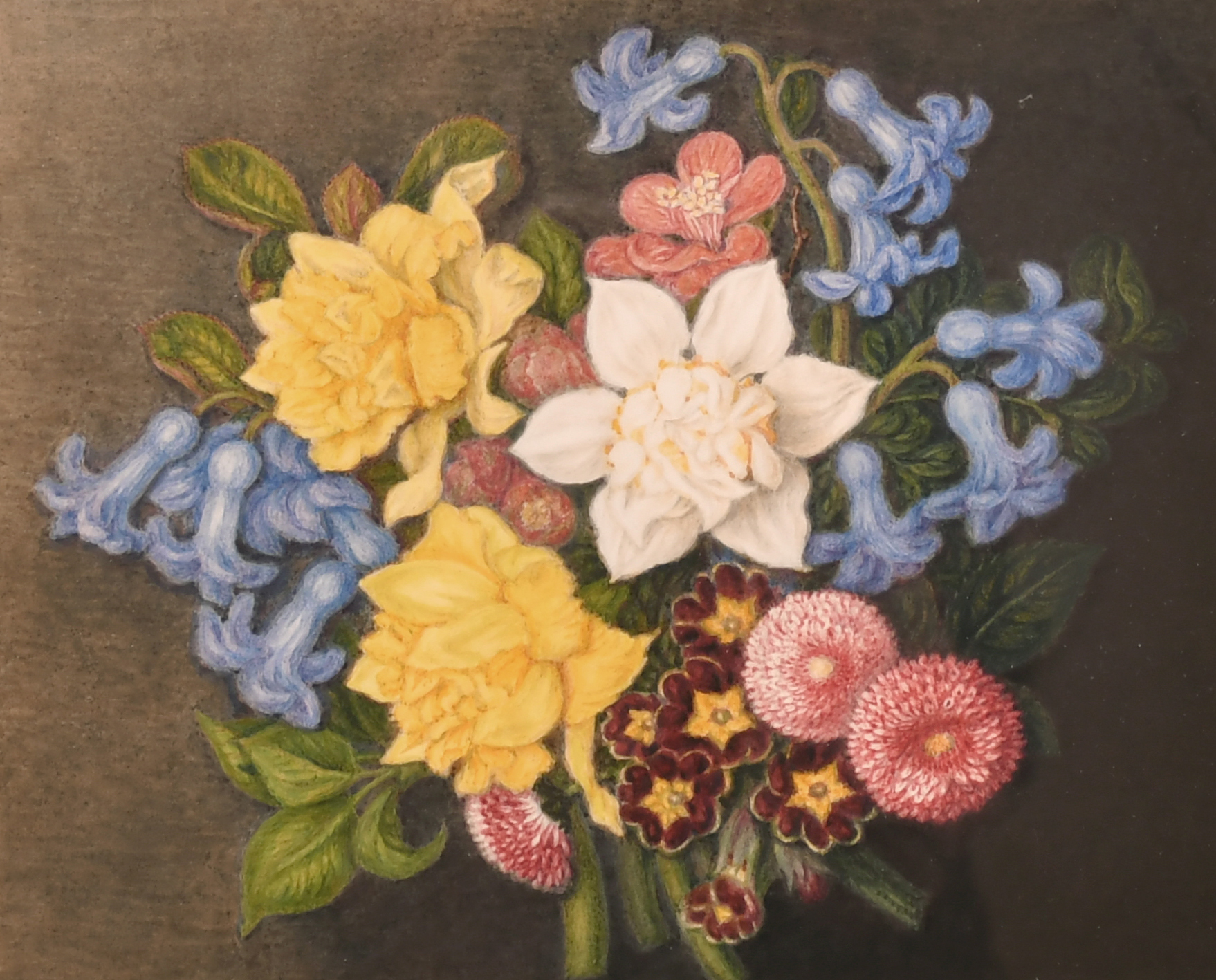 19th Century English School. Still Life of Flowers in an Urn, Watercolour, 8.5” x 11.5” (21.5 x - Image 2 of 9