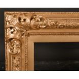 19th Century English School. A Gilt Composition Frame, with swept and pierced corners, rebate 37.