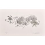 Kyffin Williams (1918-2006) Welsh. “Mott the Sheepdog”, Lithograph, Artist’s Proof, Signed and