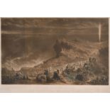 After Francis Danby (1793-1861) British. “The Passage of the Red Sea”, Mezzotint, Engraved by George