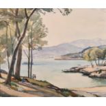 Walter Cecil Horsnell (1911-1997) British. “Santa Ponsa, Majorca”, Watercolour, Signed, and