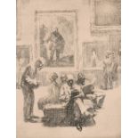 Roland Batchelor (1889-1990) British. “At the R.A.”, Etching, Signed, Inscribed and Numbered 12/40