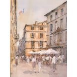 David Norman (20th - 21st Century) British. ‘Aix en Provence’, Watercolour, Signed and Dated ’04,