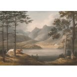 William Green of Ambleside (1761-1823) British. “Windermere from the Low Wood”, Watercolour, Signed,