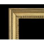 Late 18th Century English School. An Important Carved Giltwood Frame with a Tongue design, rebate