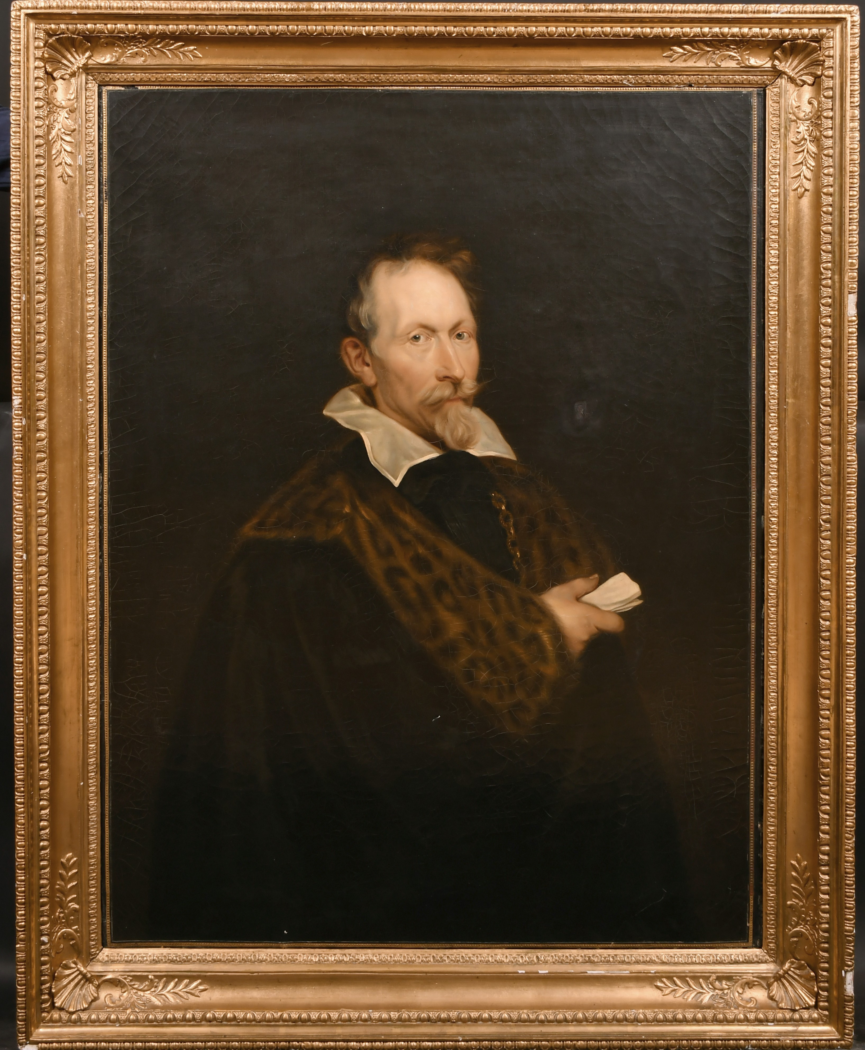 After Anthony van Dyck (1599-1641) Flemish. Portrait of Jan van den Wouwer (Lawyer and - Image 2 of 3