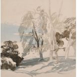 Charles Knight (1901-1990) British. Study of Trees, Watercolour, Signed, 14” x 14” (35.5 x 35.5cm)