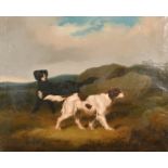 Circle of Francis Calcott Turner (1782-1846) British. Spaniels in a Landscape, Oil on Canvas, 25”