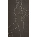 Eric Gill (1882-1940) British. “Nude”, Woodcut, Signed with Monogram (under the mount), and