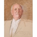 John Sergeant (1937-2010) British. Portrait of “Alfred Sergeant”, Chalk, Signed, Inscribed and Dated