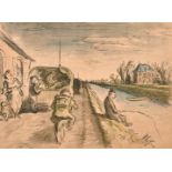 Edward Ardizzone (1900-1979) British. “With the 300th – On the Move”, Lithograph, Signed with