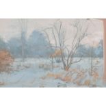 Irene May Halliday (1931- ) British. “Dunham Park, Winter”, Watercolour, Signed, and Inscribed on