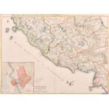Philippe Buache (1700-1773) French. “Regionum Italiae mediarum Tabula Geographica”, Map, 17” x 23.5”