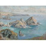 Claude Marks (act. 1899-1915) British. A Coastal Seascape, Gouache, Signed, 11.25” x 15” (28.7 x