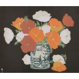 20th Century English School. Still Life of Flowers in a Vase, Mixed Media, Signed with Monogram ‘