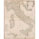 Richard William Seale (act.1732-1785) British. “Italy, the Islands of Sicili, Corsica”, Map, 31.5” x