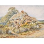 Alexander Molyneux Stannard (1878-1875) British. “A Wayside Cottage”, Watercolour, Signed and