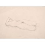 Tony Rothon (1949- ) British. “Sleeping Woman”, Pencil, Signed, and Inscribed and Dated 1992 on a