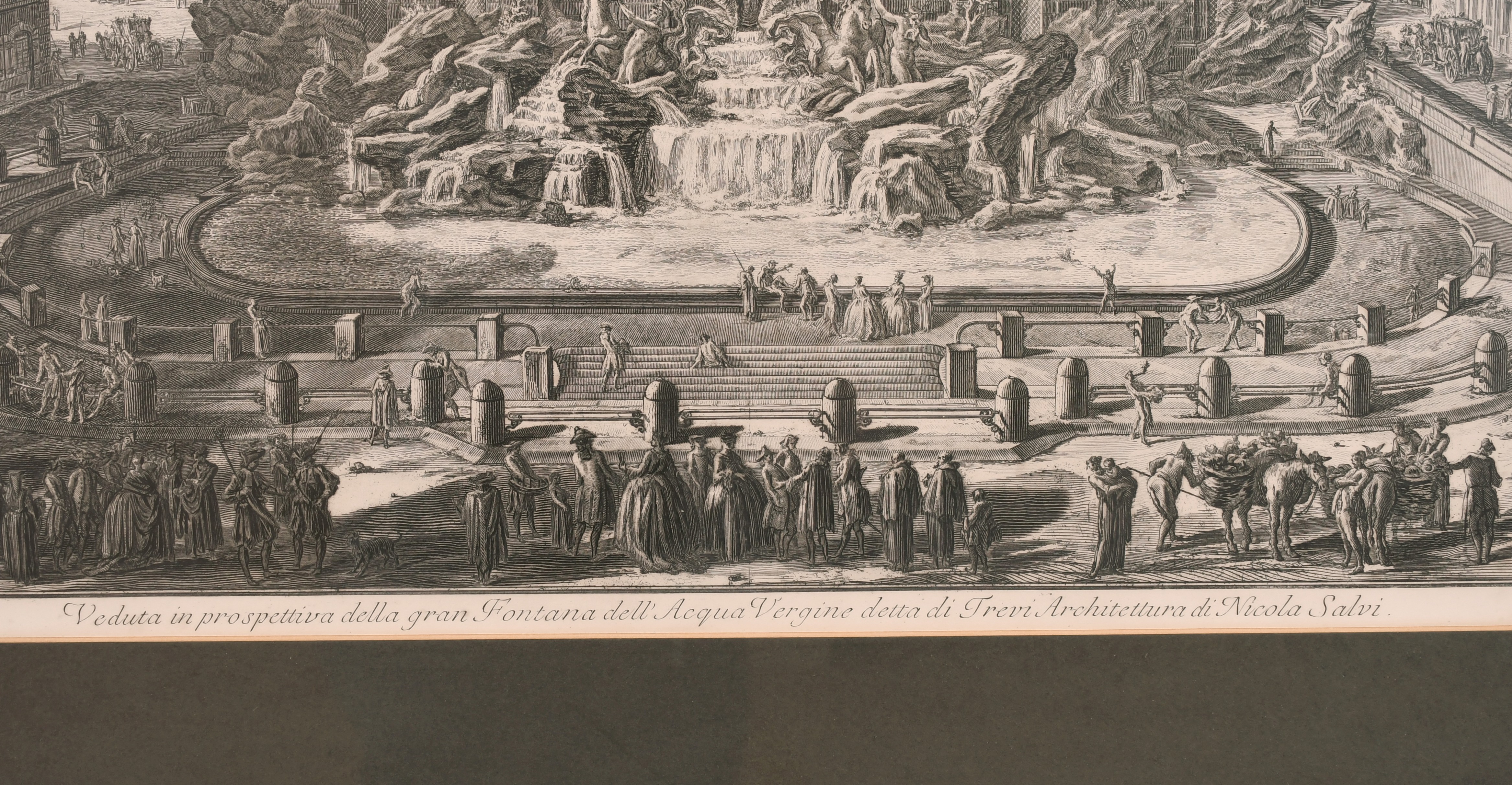 After Giovanni Battista Piranesi (1720-1778) Italian. “Veduta in prospettiva della gran Fontana - Image 3 of 5