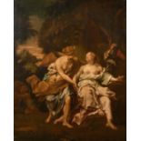 Manner of Jacopo Amigoni (1682-1752) Italian. ‘Diana and Callisto’, Oil on Canvas, 31.5” x 25.25” (