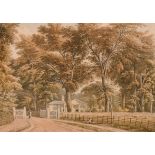 John Varley (1778-1842) British. “Polesdon Lacey, The Gatehouse”, Watercolour, Inscribed on mount,