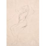 Tony Rothon (1949- ) British. A Reclining Nude, Pencil, Signed, and Inscribed and Dated 1991 on a