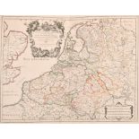 After Guillaume Sanson de Abbeville (1633-1703) French. “Les Dix-Sept Provinces des Pays-Bas”,