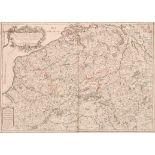 After Guillaume Sanson de Abbeville (1633-1703) French. “Les Provinces des Bays Catholiques”, Map,