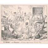 After George Cruikshank (1792-1878) British. “At Home in the Nursery”, Print, Unframed 7.25” x 9.75”