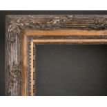 18th Century European School. A Stripped Carved Wood Frame, with a later gilt strip, rebate 32” x