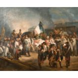 19th Century European School. ‘After the Battle’, Oil on Canvas, 20” x 24” (50.8 x 61cm)