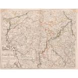 After Jean-Baptiste Nolin (1657-1725) French. “Le Luxembourg et L’Archeveche de Treves”, Map,