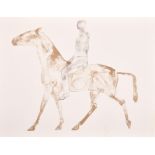 Elisabeth Frink (1930-1993) British. “The Grey Rider”, Lithograph, Unframed 23” x 31” (58.4 x 78.