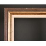 20th Century English School. A Gilt and Painted Frame, with a fabric slip, rebate 36.5” x 19.75” (