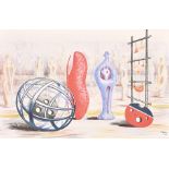 Henry Moore (1898-1986) British. “Sculptural Objects”, Print, Published by School Prints Ltd,