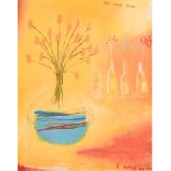 Emma Davis (20th-21st Century) British. “Many Colourful Flowers/Three Bottles One Urn”, Print,