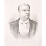 19th Century American School. “GEN. WINFIELD s. HANCOCK”, Print, Unframed Overall 30” x 24” (76.2