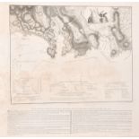 Lt G.V. Hart (18th Century) British. “Sketch of Part of the Island of Ste Lucie”, Engraving,